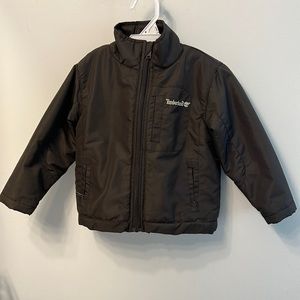 Timberland light winter jacket. Dark brown.